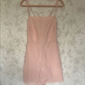 Altar'd State Pink Checkered  Mini‎ Pencil Dress